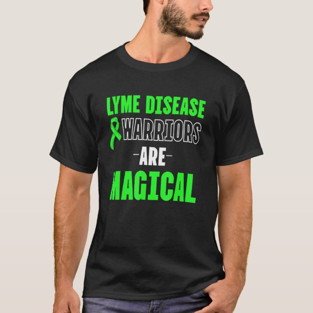 Lyme Disease Survivor Warrior Awareness 36 T Shirt (Framsida)