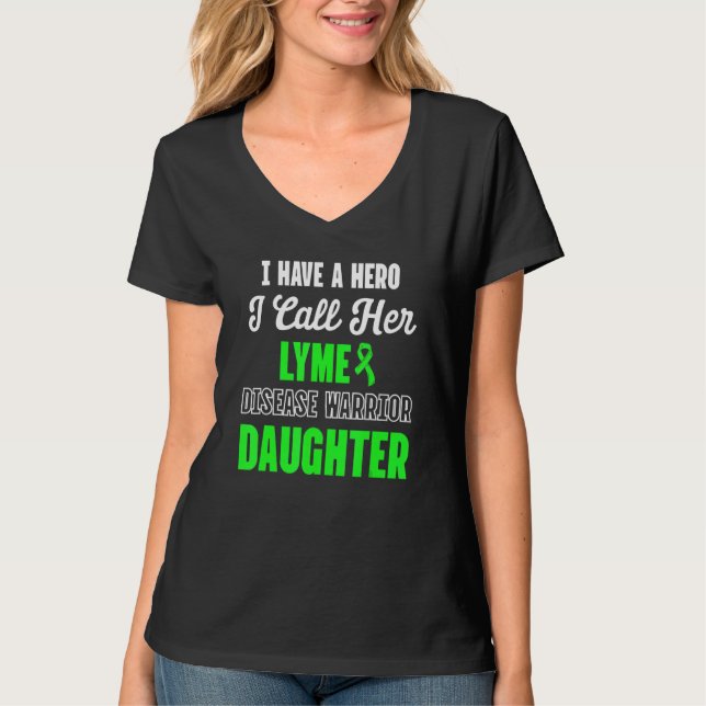 Lyme Disease Survivor Warrior Awareness 71 T Shirt (Framsida)