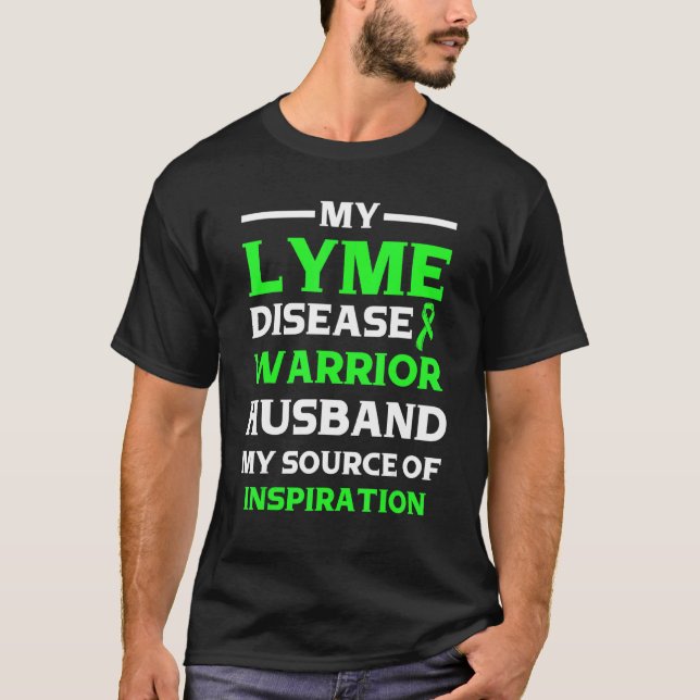 Lyme Disease Survivor Warrior Awareness T Shirt (Framsida)