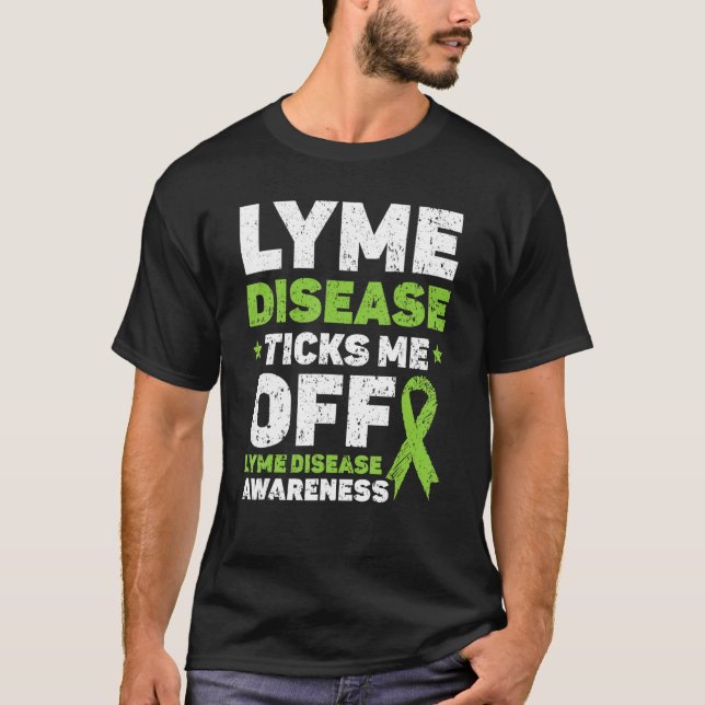 Lyme Disease Ticks mig från Lyme Disease Awareness T Shirt (Framsida)