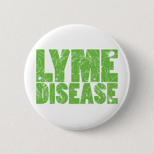 Lyme görar grön "Lyme sjukdom" design med Knapp