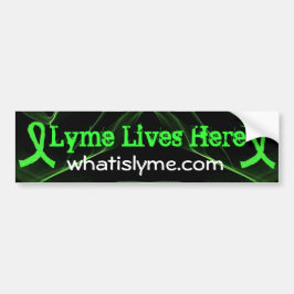 Lyme Lives Lyme Awareness Bumper Sticker Bildekal