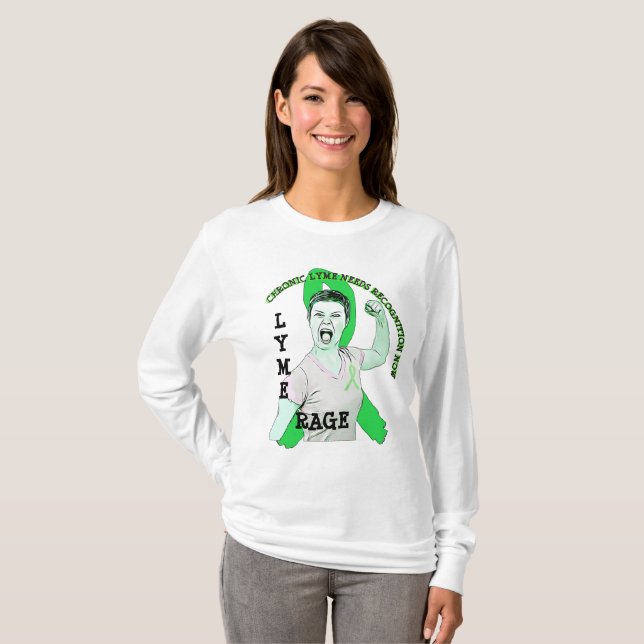 Lyme Rage Lyme Disease Bandklänning Shirt Tröja (Hel framsida)