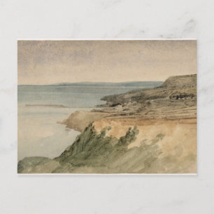 Lyme Regis, Dorset, c.1797 (w/c över penna vid tex Vykort