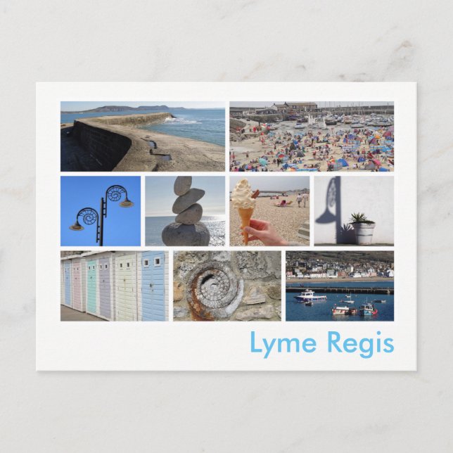Lyme Regis multiimage Vykort (Framsida)