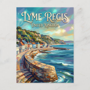 Lyme Regis Storbritannien Vykort