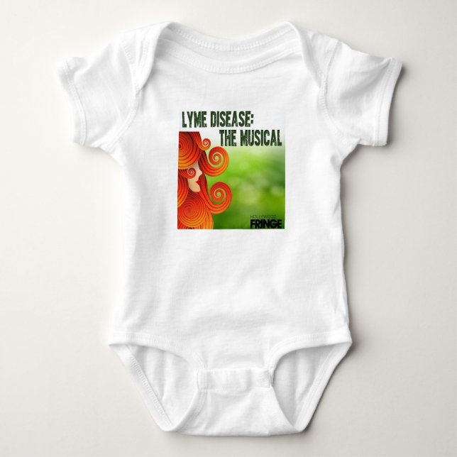 Lyme-sjukan: Den musikaliska Baby-snapkosten T Shirt (Framsida)