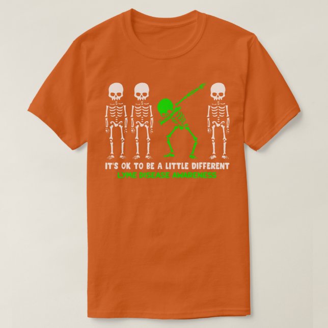 Lyme-sjukan - det är okej att bli lite sjuk t shirt (Design framsida)