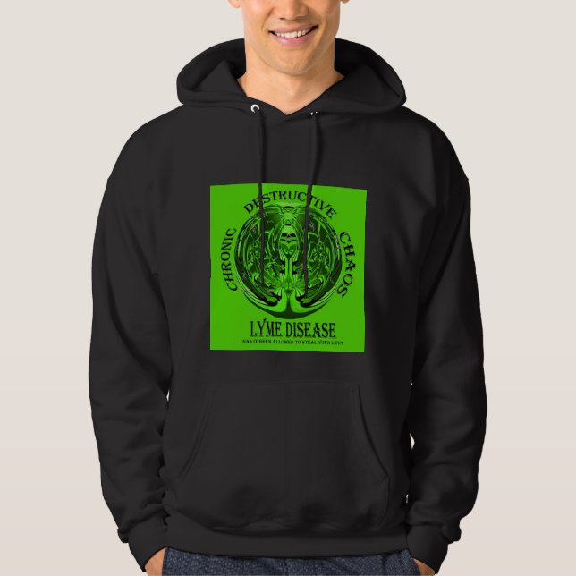 Lyme sjukdommedvetenhet hoodie (Framsida)