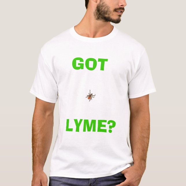 Lyme sjukdommedvetenhet tee shirt (Framsida)