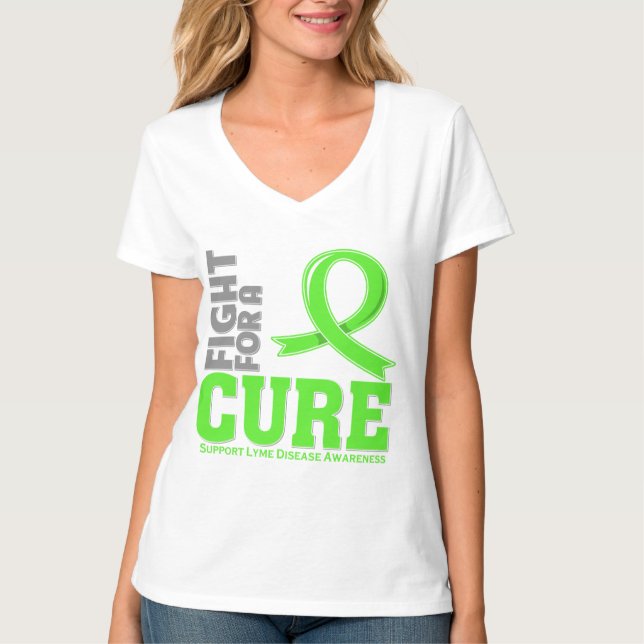 Lyme sjukdomslagsmål för en bot t-shirt (Framsida)