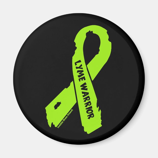 LYME WARRIOR/ torn ribbon Magnet (Framsidan)