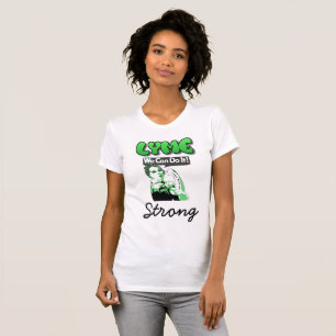 Lymes stark vi klarar det Lyme-medvetenhet t-shirt