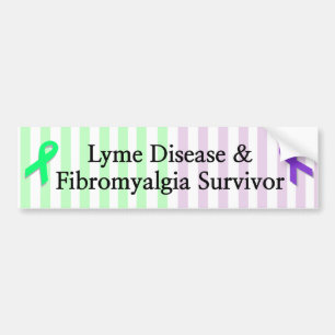Lymesjuka & Fibromyalgi överlevande Bildstöd för B Bildekal