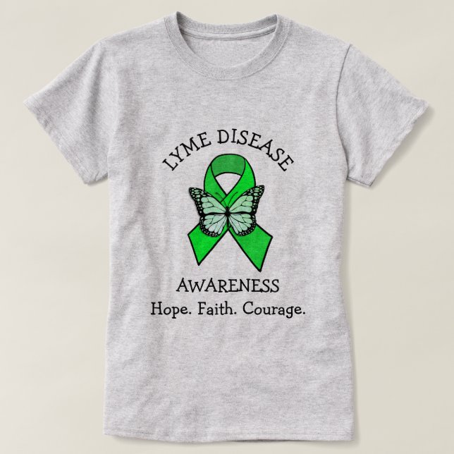Lymesjuka Hopp Tro Mod T Shirt (Design framsida)