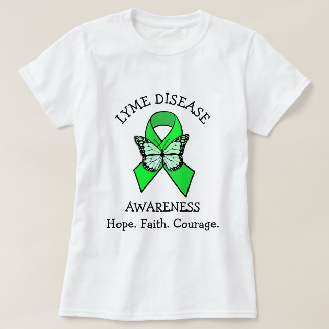 Lymesjuka Hopp Tro Mod T Shirt (Design framsida)