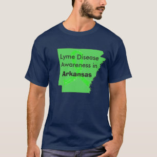 Lymesjuka i Arkansas medvetenhet T-shirt