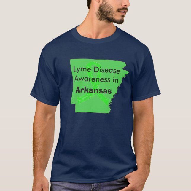 Lymesjuka i Arkansas medvetenhet T-shirt (Framsida)