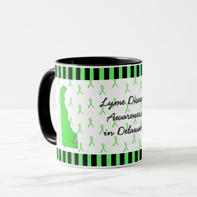 Lymesjuka i Delaware Kaffe Mugg (Framsida vänster)