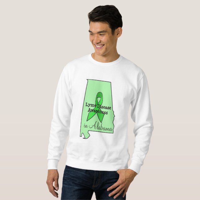 Lymesjuka-medvetenhet i Alabama-tröja Sweatshirt (Hel framsida)