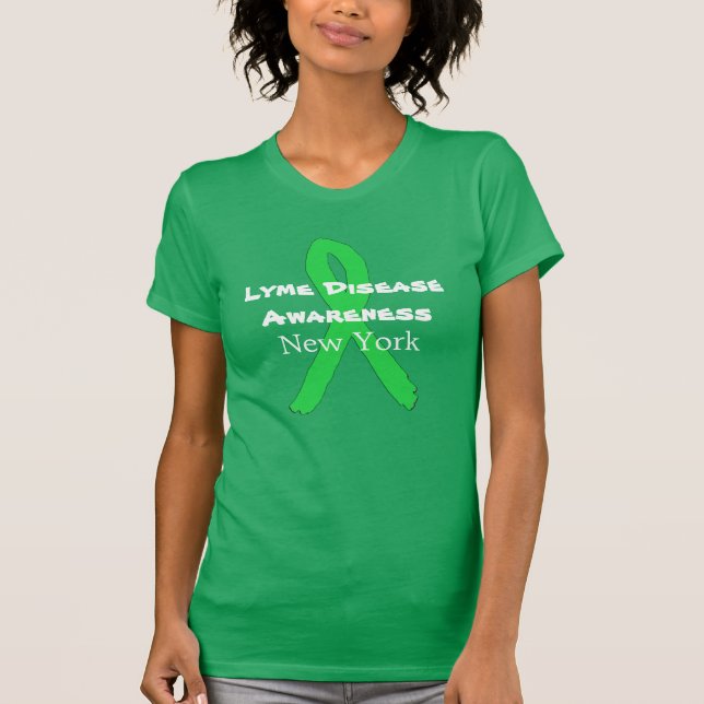 Lymesjuka-medvetenhet i New York-tröja Tee (Framsida)