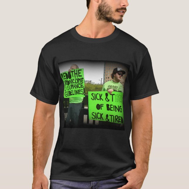 Lymesjuka Medvetenhet Protester T-shirt (Framsida)