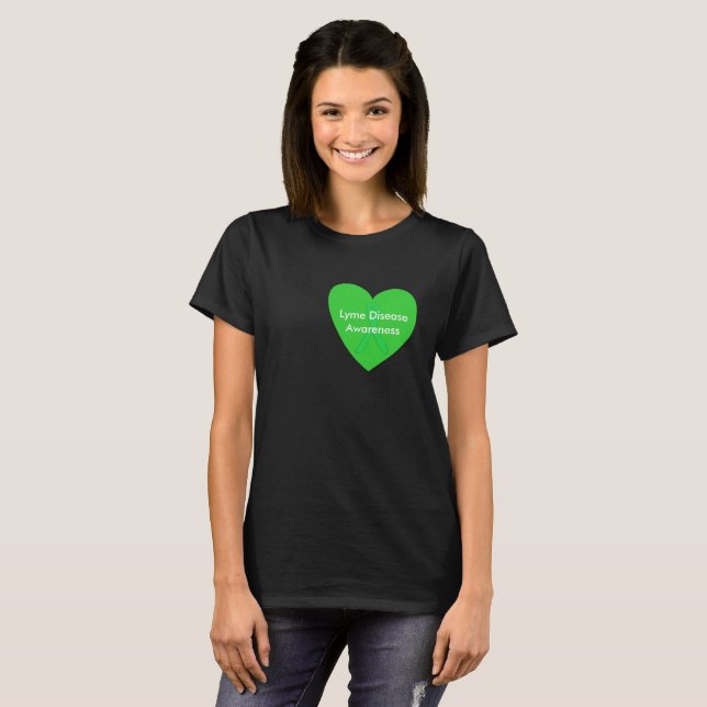 Lymesjuka medvetenhet T-shirt (Hel framsida)