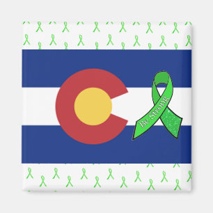 Lymesjukdom Medvetenhet band i Colorado Magnet