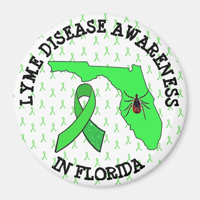 Lymesjukdom Medvetenhet i Florida Magnet (Framsidan)