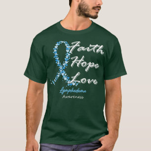 Lymfedema Awareness Hope Kärlek i denna familj T Shirt