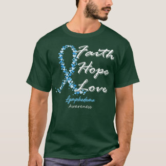 Lymfedema Awareness Hope Kärlek i denna familj T Shirt