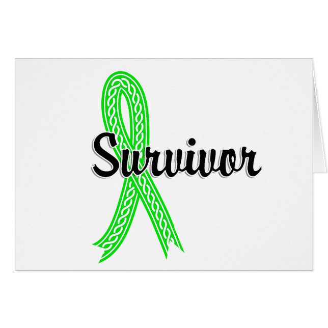 Lymfkörtelcancer för överlevande 17 hälsningskort (Framsidan Horizontal)