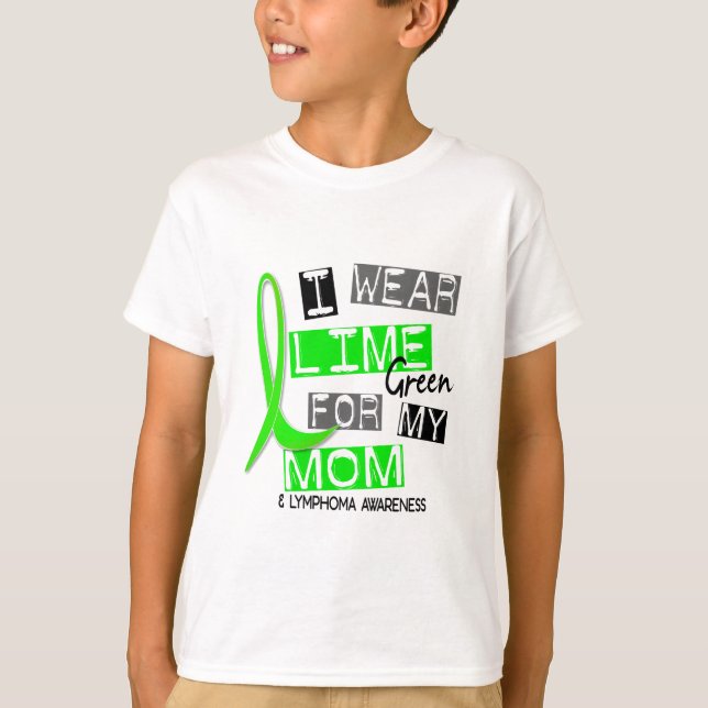 Lymfkörtelcancer ha på sig jag limefruktgrönt för t-shirt (Framsida)