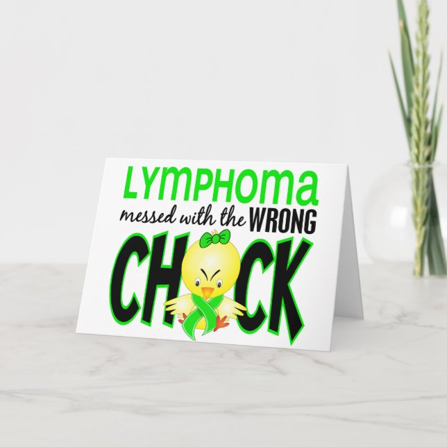 Lymfkörtelcancer röra med den fla chicken kort (Framsida)