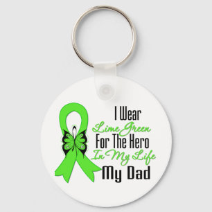 Lymfkörtelcancercancerband min hjälte min pappa nyckelring