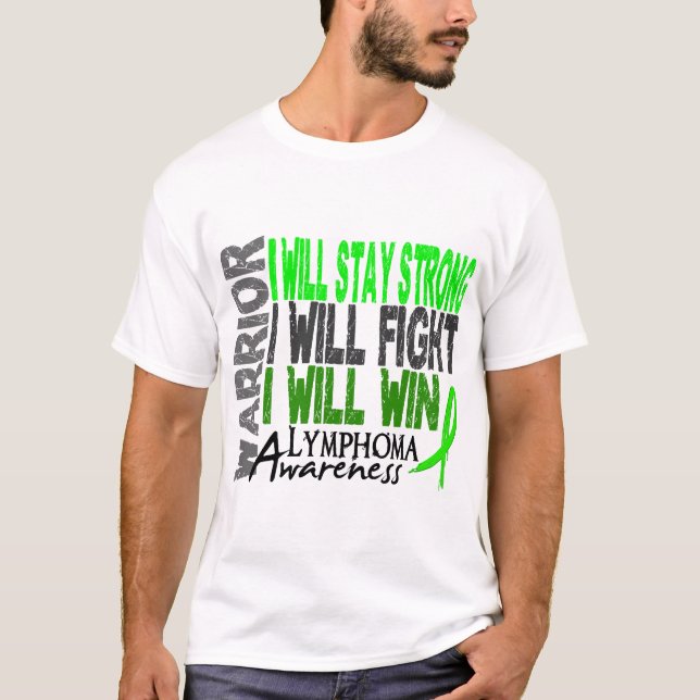 Lymfkörtelcancerkrigare Tee Shirt (Framsida)