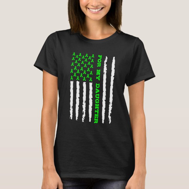 Lymfom av andra än hodgkins för min dotter t shirt (Framsida)