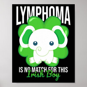 Lymfom Blodcancer Medvetenhet St Patricks Day Le Poster