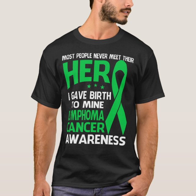 Lymfom Cancer Shirt, somliga träffar aldrig T Shirt (Framsida)