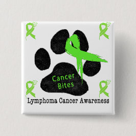 Lymfom Cancerstödd Hundpaw Band Pinje Knapp