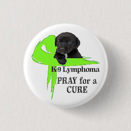 Lymfom Grönt Band Valp Hund Design Knapp