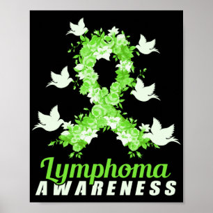 Lymfoma Awareness Support Birds Poster