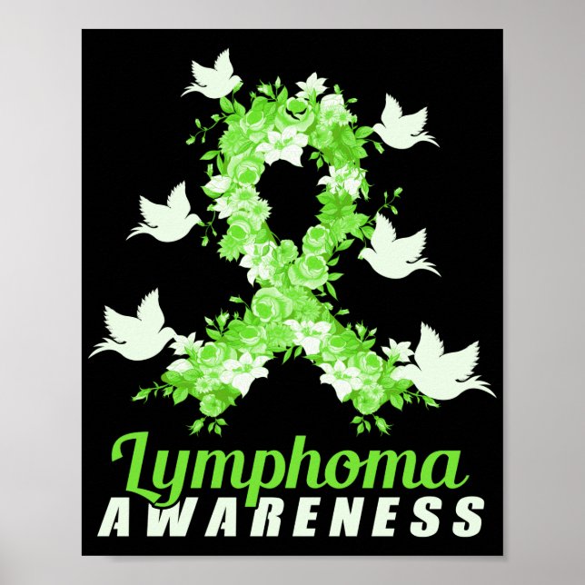 Lymfoma Awareness Support Birds Poster (Framsidan)