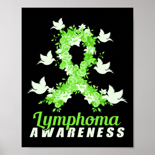 Lymfoma Awareness Support Birds Poster (Framsidan)
