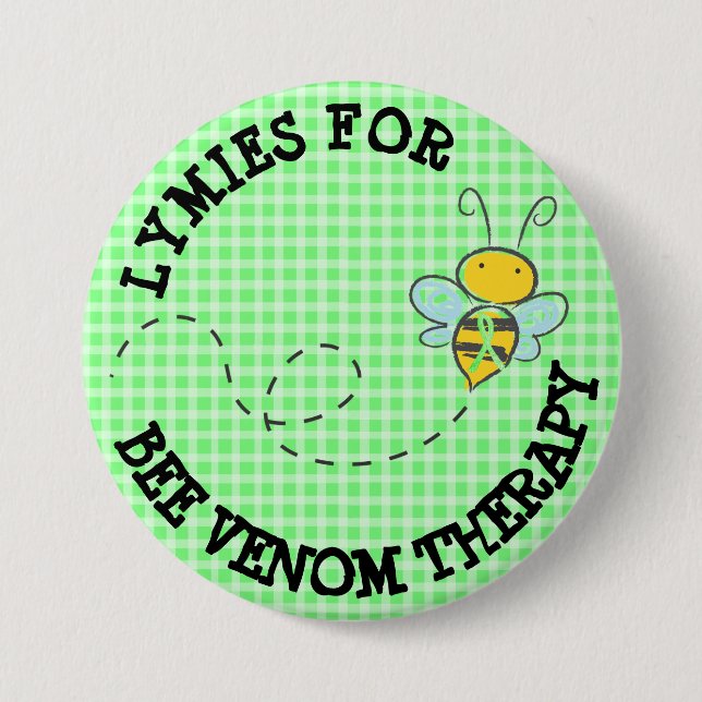 Lymies för Bee Venom Therapy Button Knapp (Framsida)