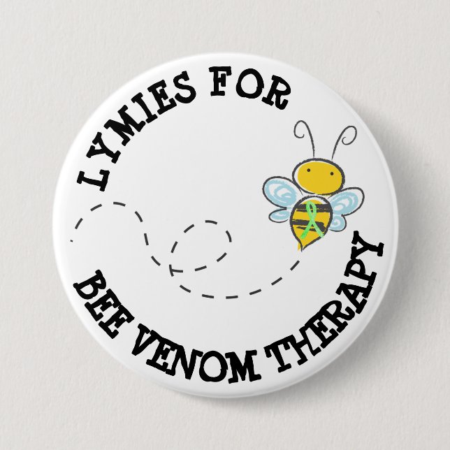 Lymies för Bee Venom Therapy Button Knapp (Framsida)