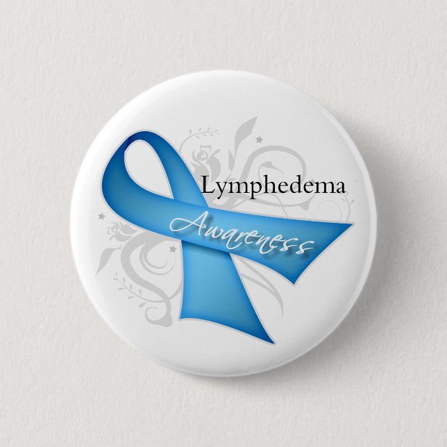 Lymkedema Awareness Ribbon Knapp (Framsida)