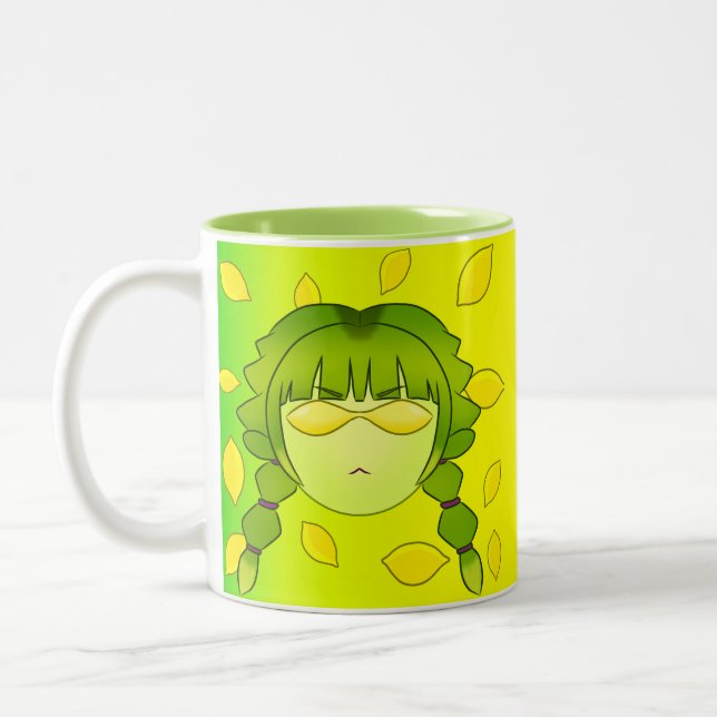 Lymoonas grönt Två-Tonad mugg (Vänster)