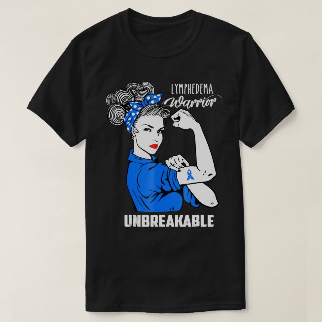 Lymphedema Awareness T-Shirt Warrior Gift Shirt (Design framsida)