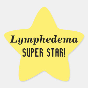Lymphedema Toppen Star Stickers Stjärnformat Klistermärke